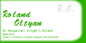 roland oltyan business card